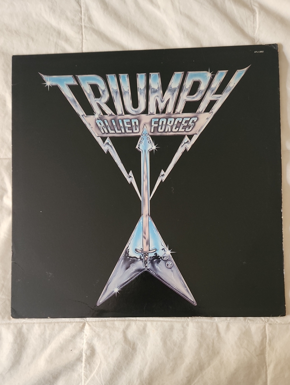 Triumph Allied Forces Vinyl Record - Black/Silver Cover